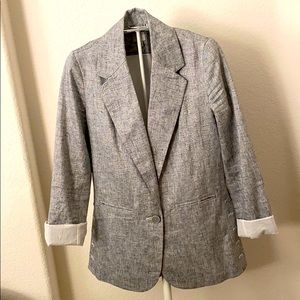 Gray with silver Blazer